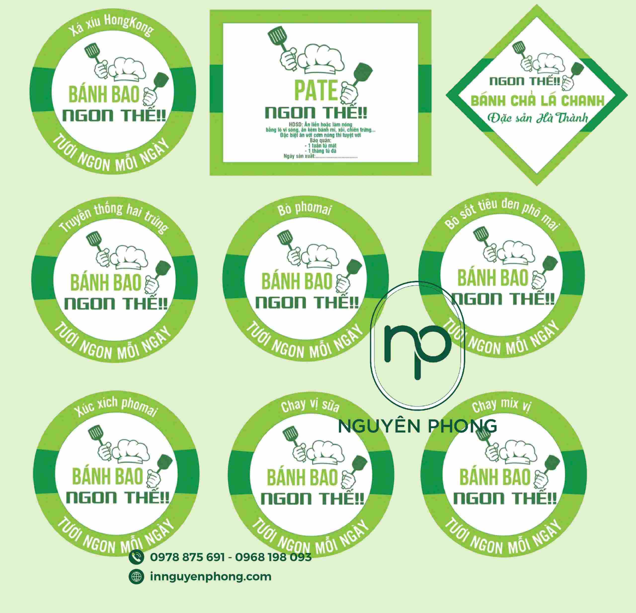 In logo decal nhiều kiểu dáng
